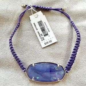 Kendra Scott Elle Friendship Bracelet in Iridescent Lilac Illusion